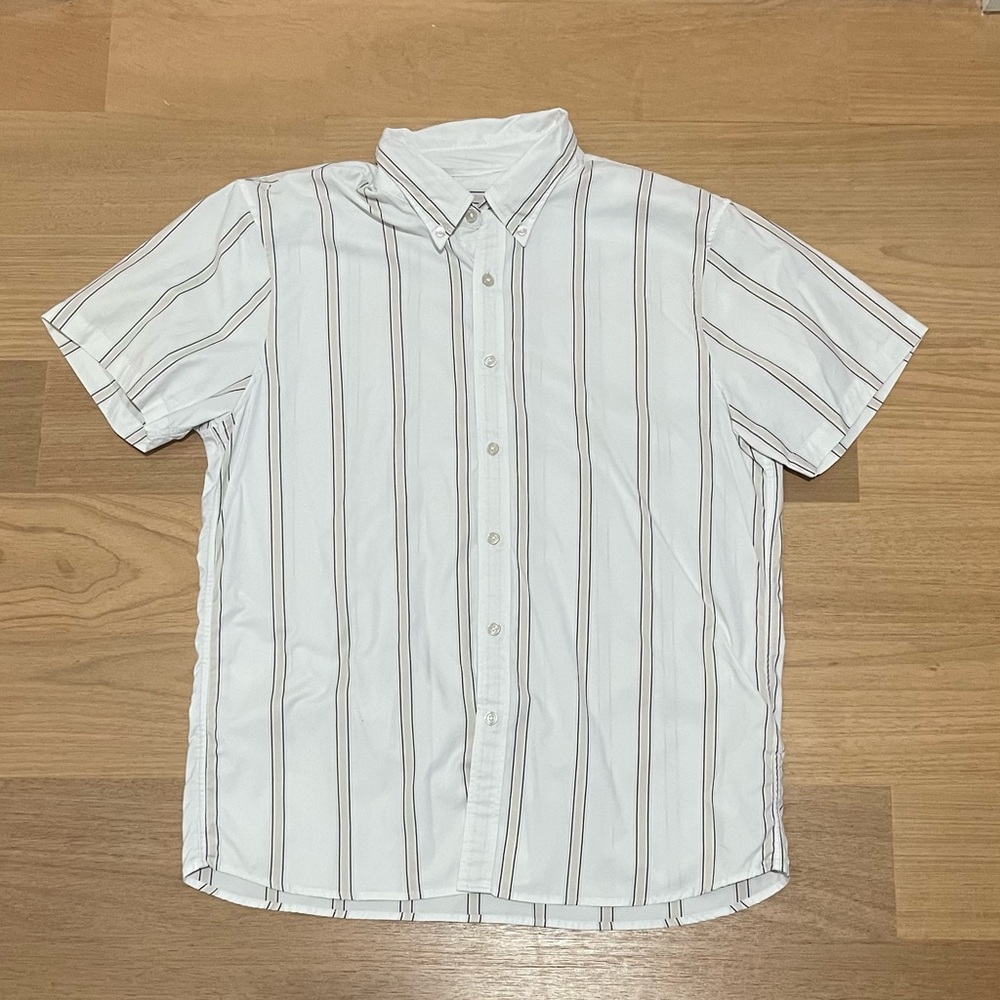 Abercrombie Classic White Striped Men's Shirt
